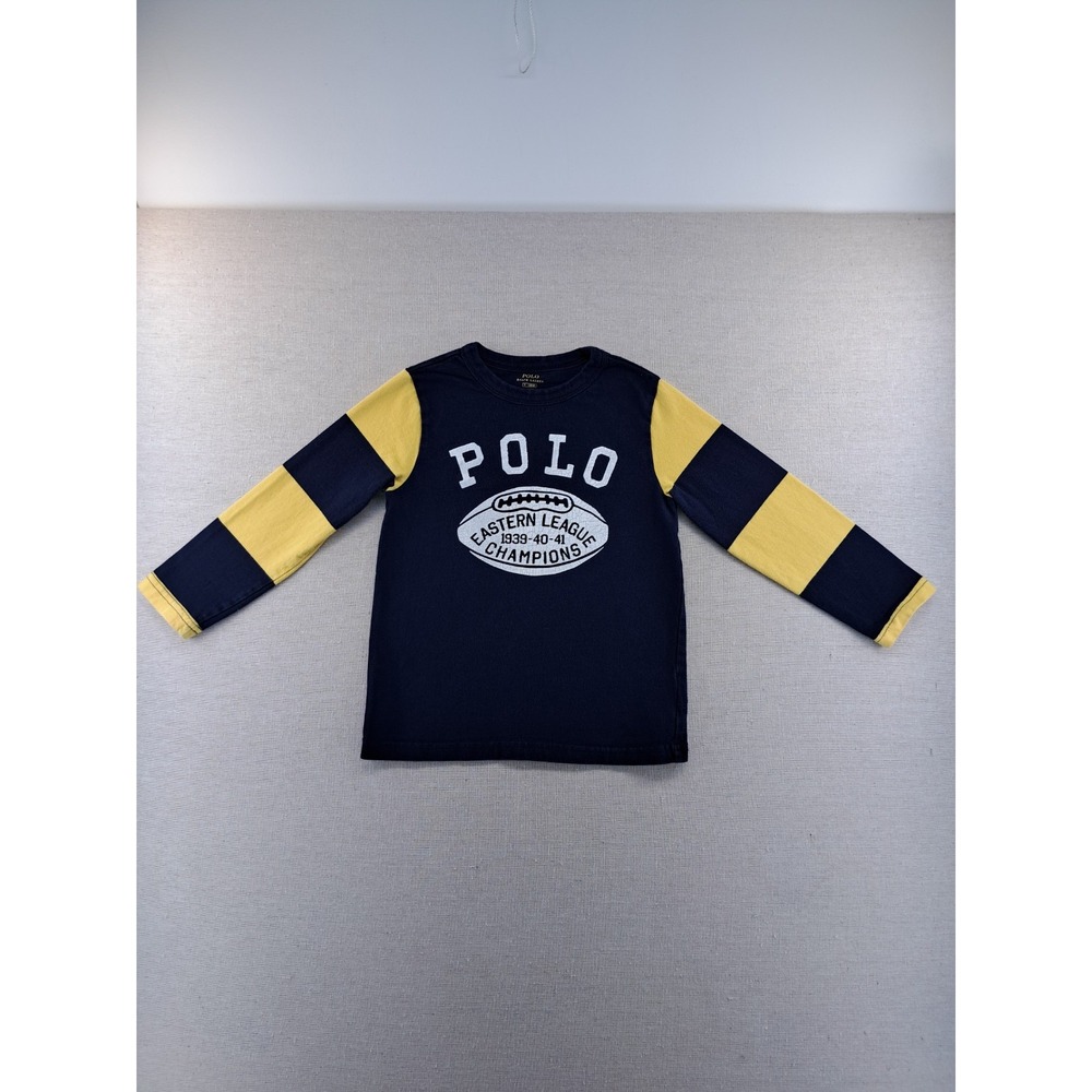 Boy's 5 Polo Ralph Lauren Eastern League Champions Graphic Long Sleeve T Shirt